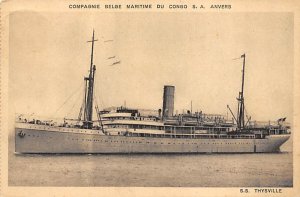 SS Thysville Compagnie Belge Maritime Du Congo Ship 1930 