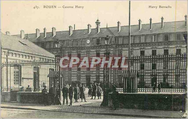 Postcard Rouen Old Barracks Army Barracks Hatry Hatry