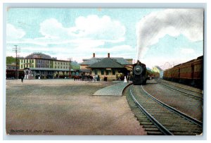 1910 Union Railroad Train Station Depot Rochester New Hampshire NH Postcard