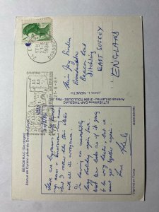 POSTED 1936  SCULPTURE POSTCARD -  BERGERAC  (KK3109) 