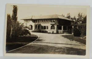 Rppc  Large House Building Terracotta Tile Roof c1920s California ? Postcard S8