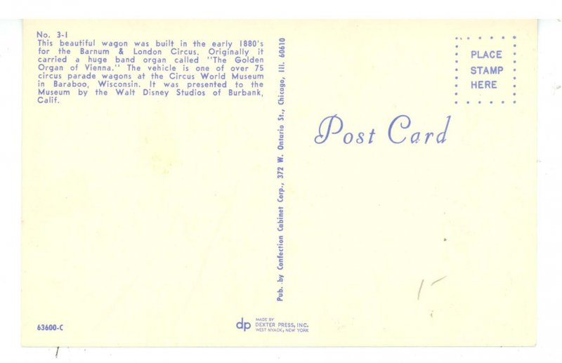 WI - Baraboo.Circus World Mueum, Circus Parade Wagon