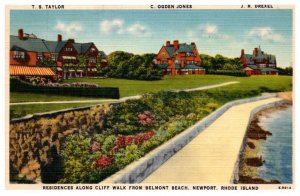 Rhode Island Newport ,Mansions along Cliff Walk