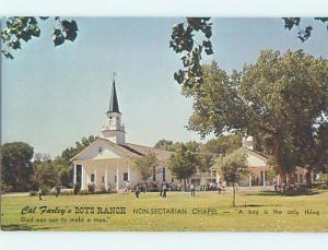 Unused Pre-1980 BOY'S RANCH CHURCH SCENE Near Amarillo Texas TX p3537