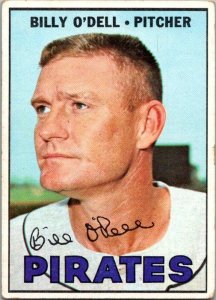 1967 Topps Baseball Card Billy O'Dell Pittsburgh Pirates sk2283