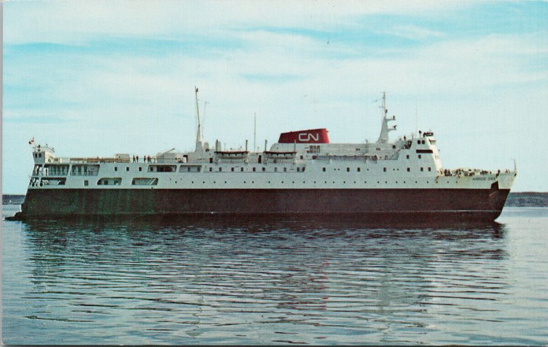 MV Ambrose Shea CN Ferry North Sydney NS and Newfoundland NL Postcard G55