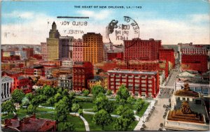 The Heart of New Orleans LA Postcard PC81