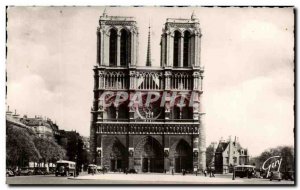 Old Postcard Paris And Its Wonders Notre Dame Cathedral and Le Parvis