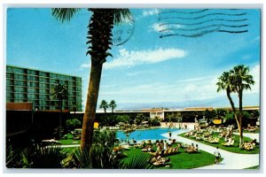 1968 Bronze Nevada Sun Pool Stardust Hotel Golf Club Las Vegas Nevada Postcard