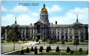 Postcard - State Capitol, Cheyenne In Wonderful Wyoming  - Cheyenne, Wyoming