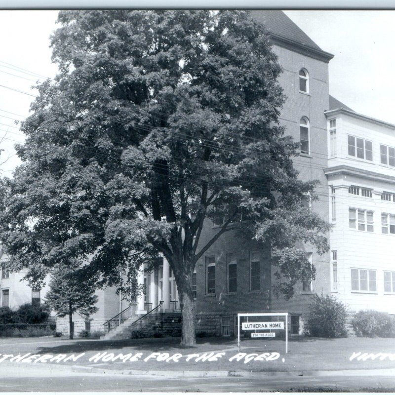 c1950s Vinton, IA RPPC Lutheran Nursing Home for the Aged Real Photo P