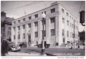 Post Office And Federal Building Marquette Michigan Real Photo