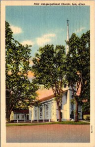 Massachusetts Lee First Congregational Church 1943 Curteich