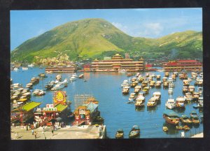 HONG KONG CHINA BIRDSEYE VIEW OF ABERDEEN POSTCARD CHINESE