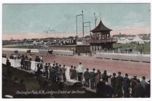 Rochester, New Hampshire, View of Judges Stand at the Finish, Rochester Fair