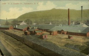Salamanca NY US Leather Co Factory c1910 Postcard