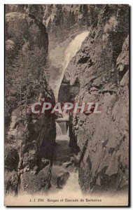 Old Postcard Gorges Cascade Barberine