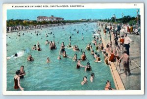 c1920 Fleishhacker Swimming Pool Swimsuit San Francisco California CA Postcard