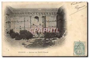 Old Postcard Orange Interior of the Roman theater