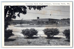 c1940 Severna Park High School Severna Park Maryland MD Vintage Antique Postcard 