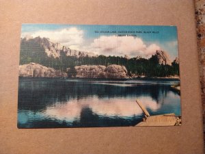 1940's Sylvan Lake, Custer State Park, Black Hills, South Dakota Linen P...