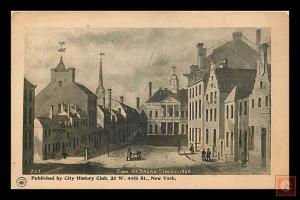 View of Broad Street, 1796 NYC