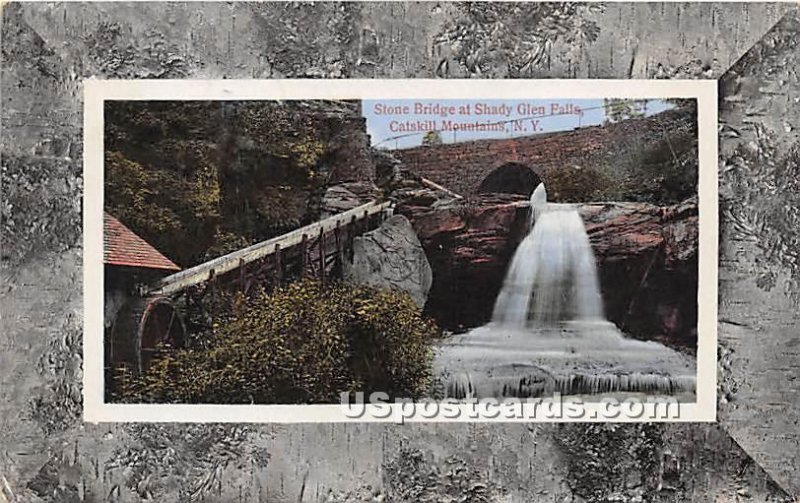 Stone Bridge, Shady Glen Falls - Catskill Mountains, New York