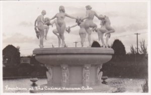 Cuba Havana Fountain At The Casino Real Photo