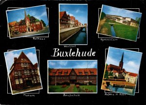 VINTAGE CONTINENTAL SIZE POSTCARD BUXTEHUDE GERMANY MULTIPLE VIEWS