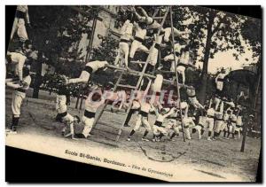 Postcard Old School St embarrassed Bordeaux Gymnastics