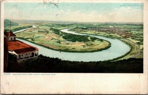 Postcard TN Moccasin Bend from Lookout Mountain Nashville & Atlanta RPO 1909 M47