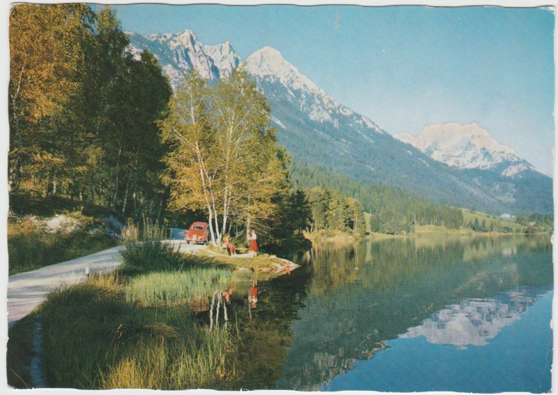 Austria Hintersteiner See lake Scheffau am Wilden Kaiser Tirol 1965 Postcard