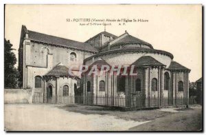 Old Postcard Poitiers Apse of The Church St Hilaire