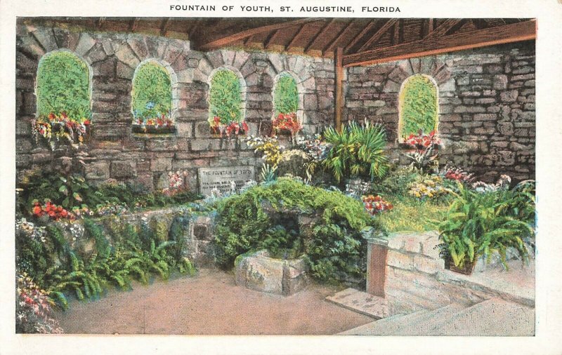 Postcard Fountain of Youth, St. Augustine, Florida Unposted ME3.