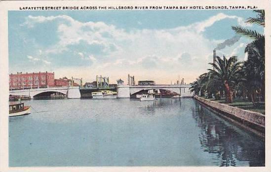 Florida Tampa Lafayette Street Bridge Across The Hillsboro River From Tampa B...