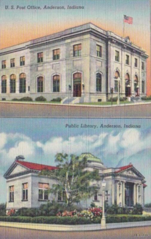 Indiana Anderson Post Office and Public Library Curteich