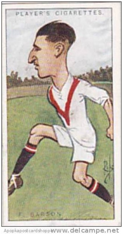 Players Vintage Cigarette Card Footballers Caricatures RIP 1926 No 2 Frank Br...