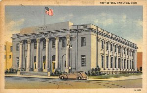 Hamilton Ohio 1937 Postcard Post Office Building