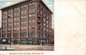 Rockford Trust Building Rockford Illinois 1910c postcard