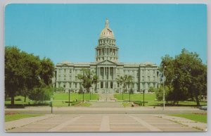 Denver Colorado~State Capitol Building~Vintage Postcard