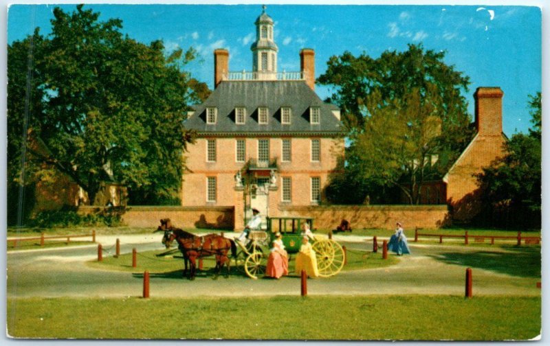 Postcard - Governor's Palace - Williamsburg, Virginia