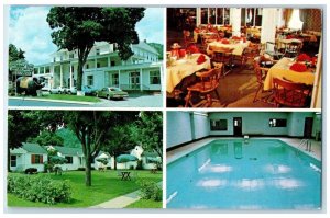 c1950's Colonial Arms Resort Restaurant Multiview Warrensburg New York Postcard