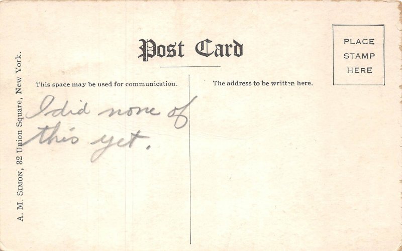 Anniston Alabama Trench Digging, Camp McClellan, Vintage Postcard U12325