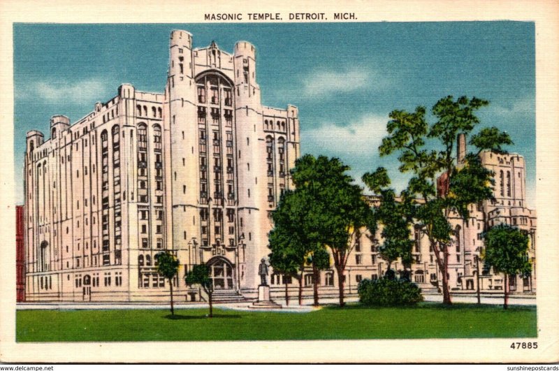 Michigan Detroit Masonic Temple