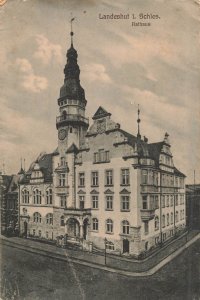 Landeshut Silesia Rathaus Town Hall Germany Postcard Kamienna Góra Poland
