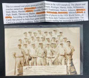 Mint USA Real Picture Postcard Vintage Baseball Team Players Cardinals 1928
