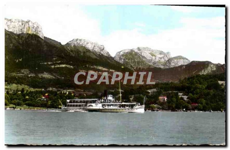 Postcard Menton Old Saint Bernard of France Boat Depart