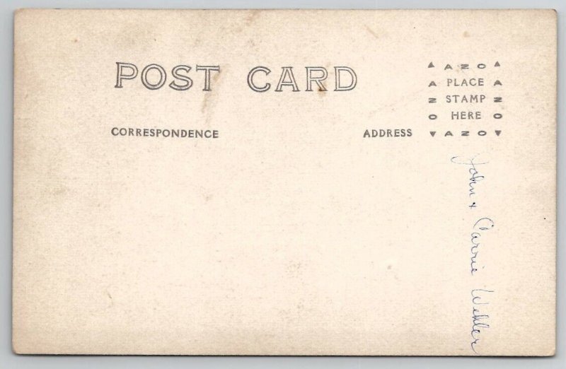 Harrisburg PA Wehler Children John and Carrie c1920 Studio Photo Postcard C25