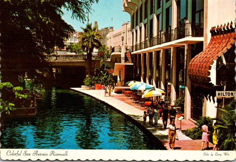 Texas San Antonio River Walk Behind Hilton Palacio Del Rio Hotel