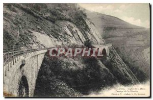 Old Postcard Dauphine line Mure passage Rivoire